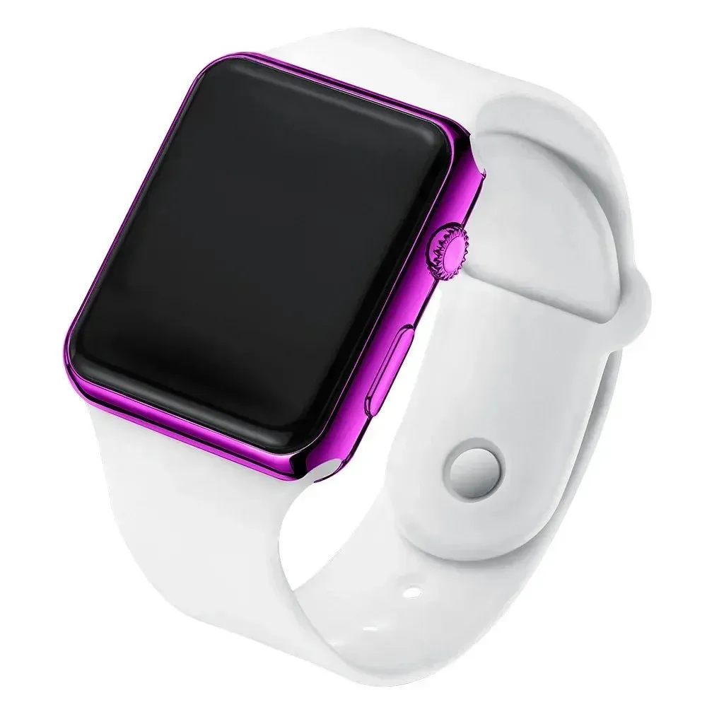 2024 Fashion Motion Watch LED Electronic Digital Watch for Women and Men Silicone Band Watchs Wristwatch Clock Relogio Feminino