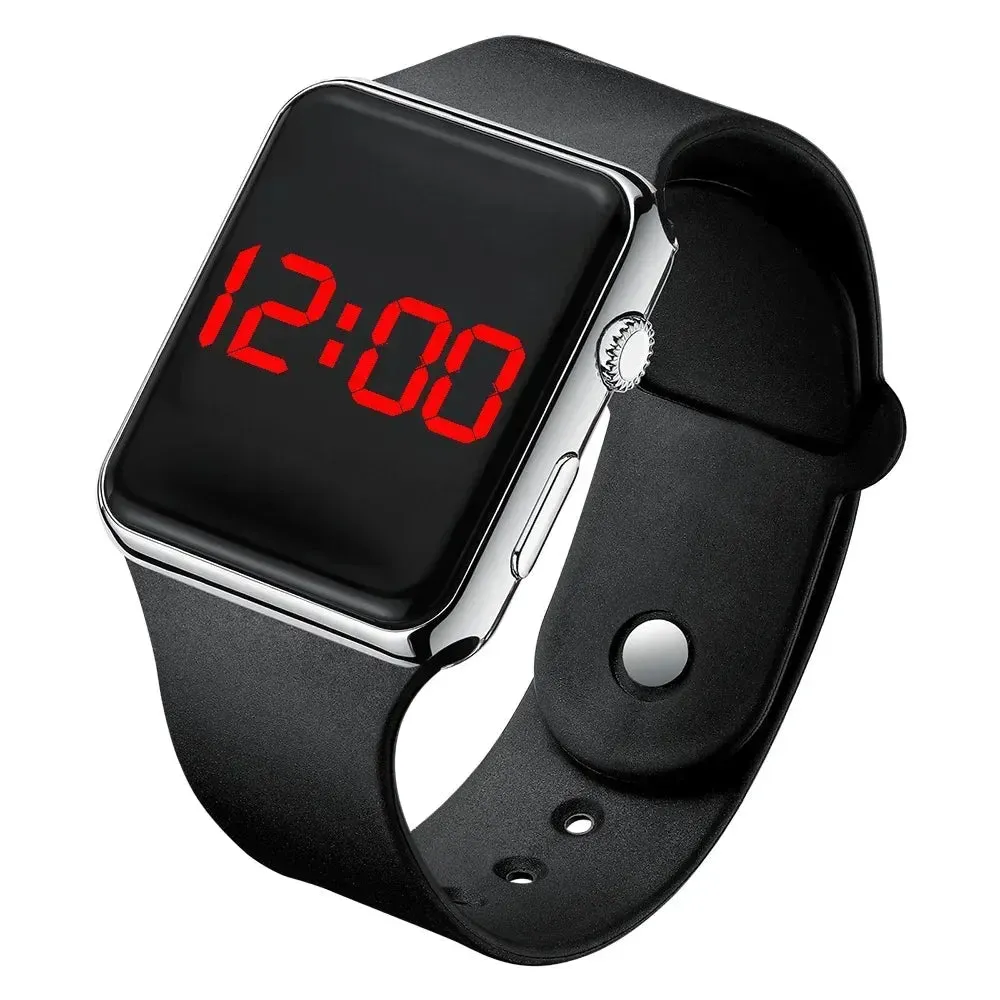 2024 Fashion Motion Watch LED Electronic Digital Watch for Women and Men Silicone Band Watchs Wristwatch Clock Relogio Feminino