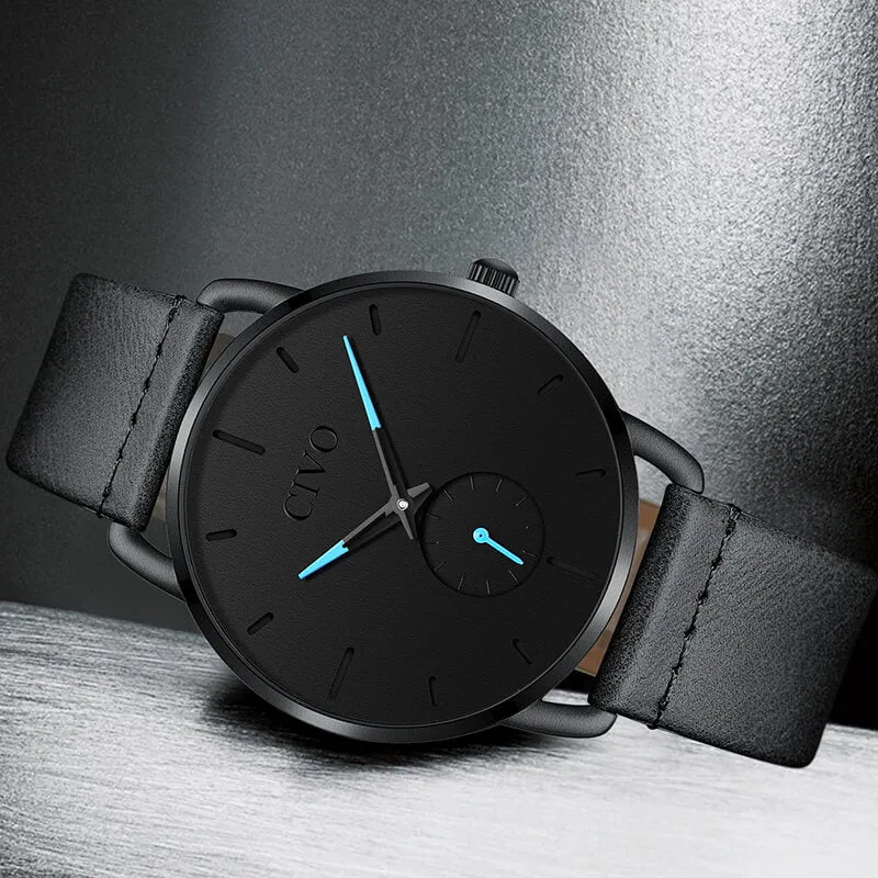 8085C | Quartz Men Watch | Leather Band