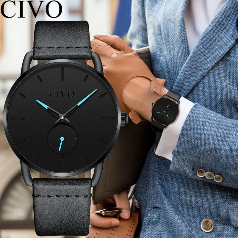 8085C | Quartz Men Watch | Leather Band