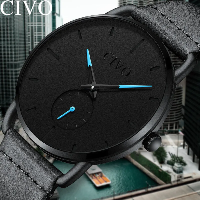 8085C | Quartz Men Watch | Leather Band