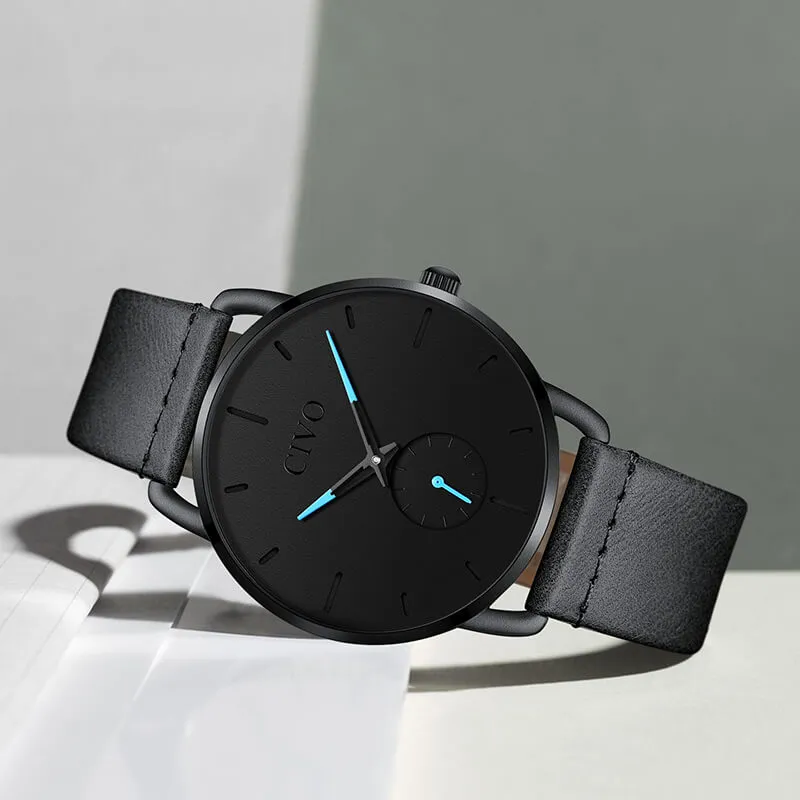 8085C | Quartz Men Watch | Leather Band
