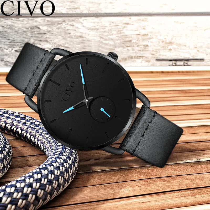 8085C | Quartz Men Watch | Leather Band