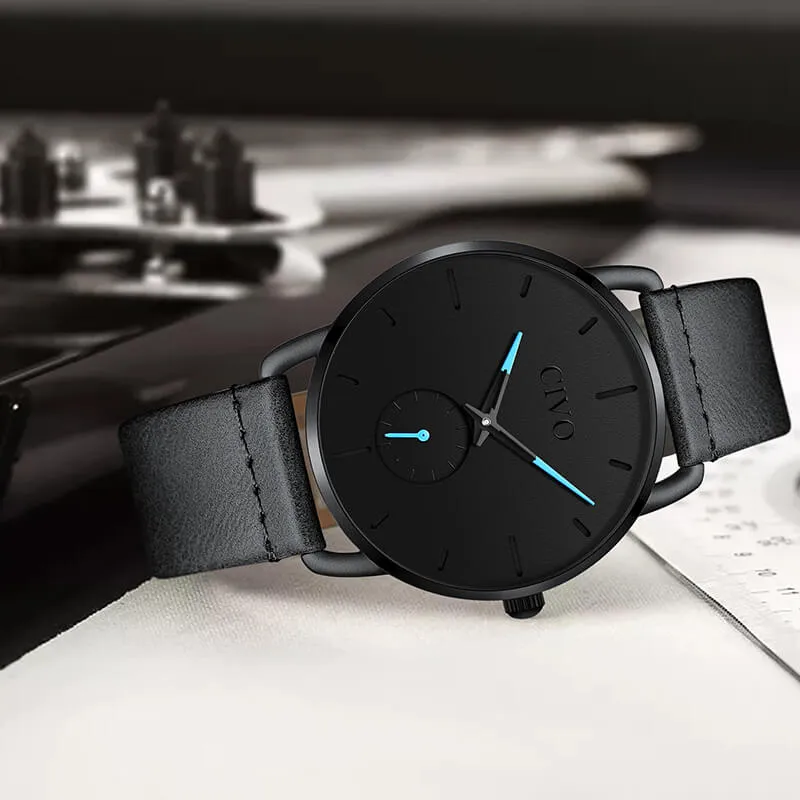 8085C | Quartz Men Watch | Leather Band
