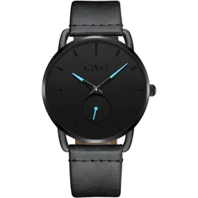 8085C | Quartz Men Watch | Leather Band
