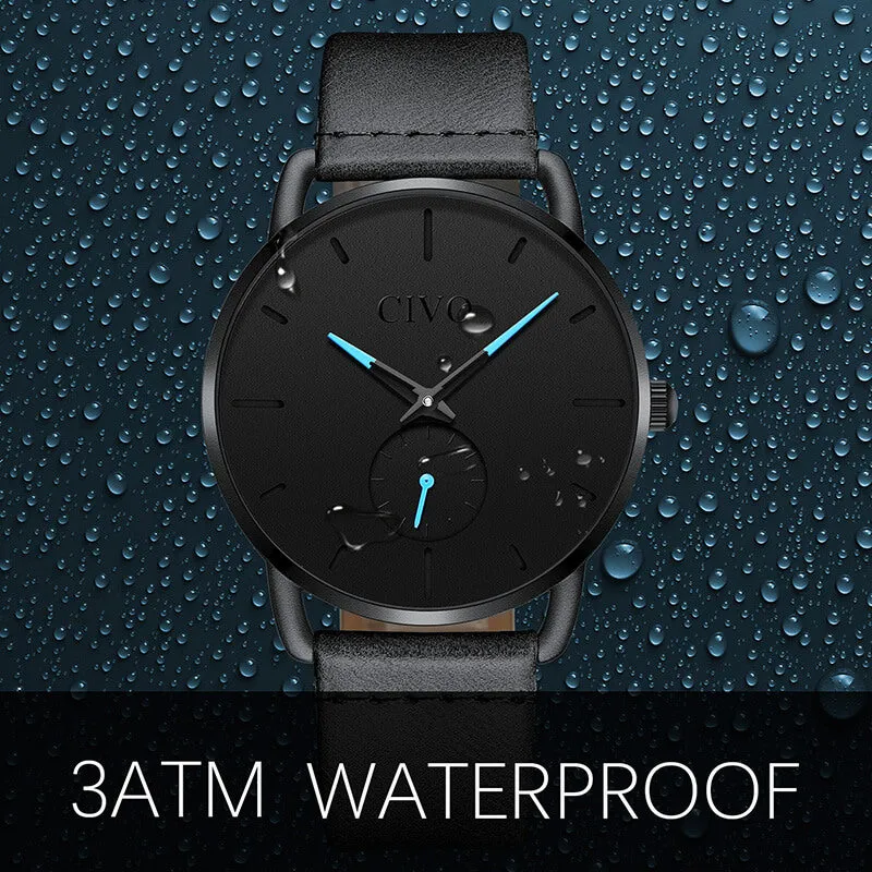 8085C | Quartz Men Watch | Leather Band