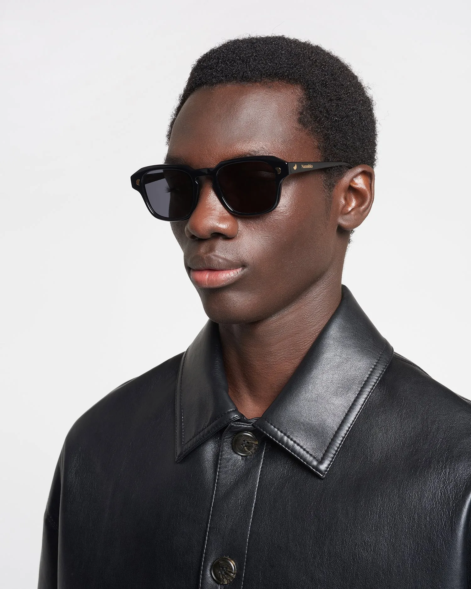 Eco-Friendly Aiza Bio-Plastic Sunglasses - Classic Black Matte Finish