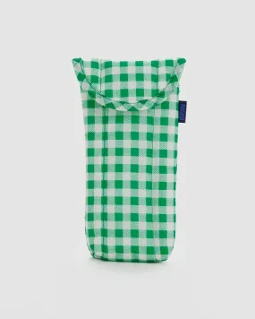 Baggu - Puffy Glasses Case - Green Gingham