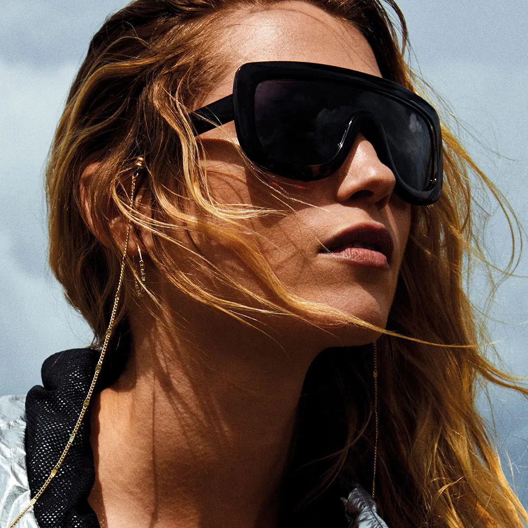 CAT chain for sunglasses gold-plated
