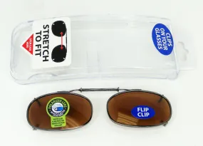 Clip On Flip Up Sunglasses with Case - 2 Pieces Per Pack 28972