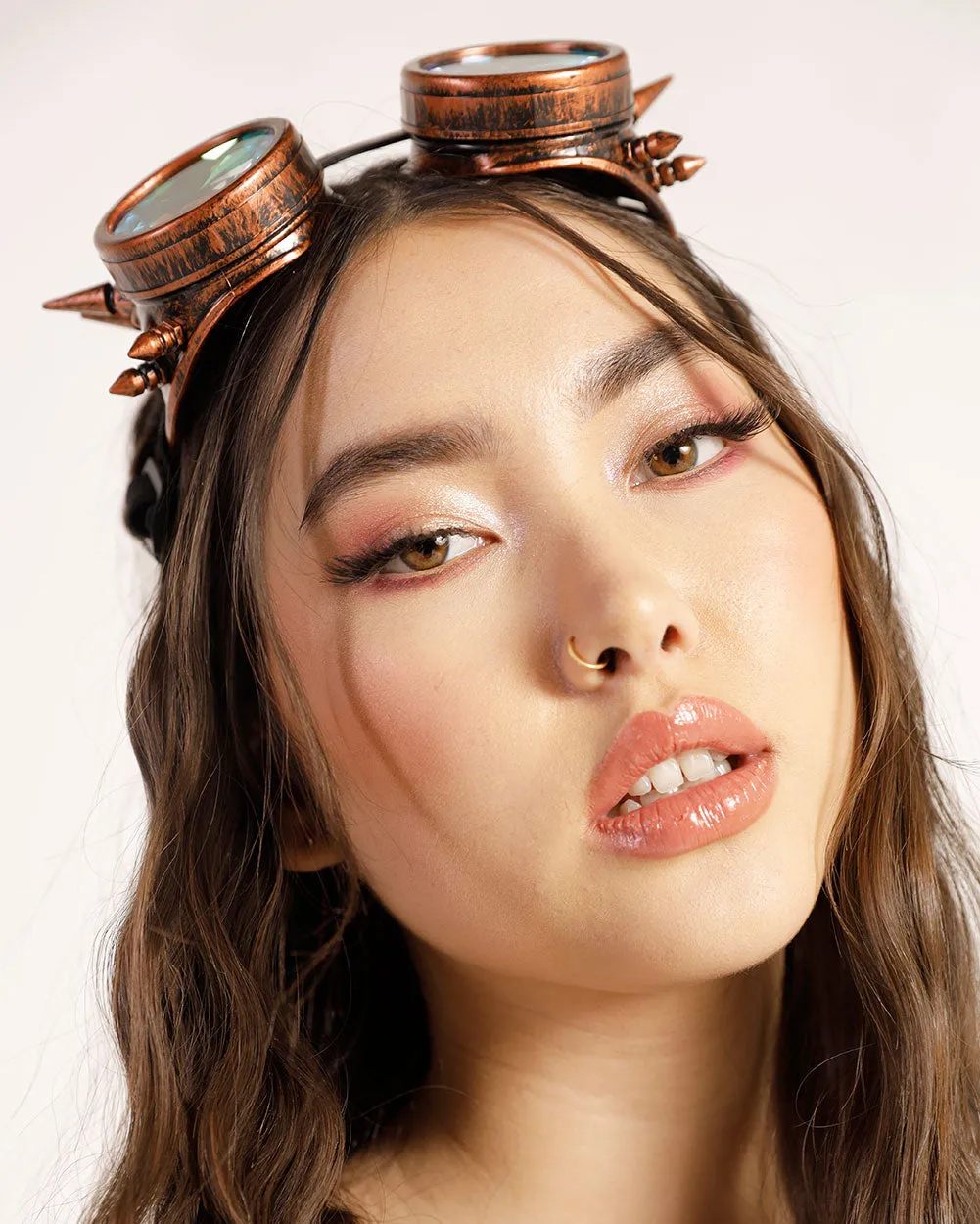 Crazy Eyes Spiked Punk Goggles