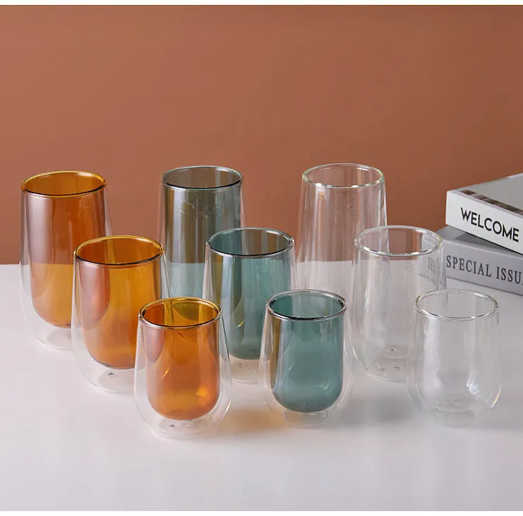 Double Walled Drinking Glass