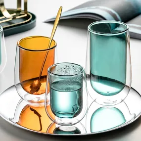 Double Walled Drinking Glass