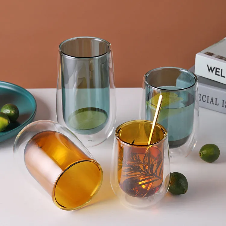 Double Walled Drinking Glass