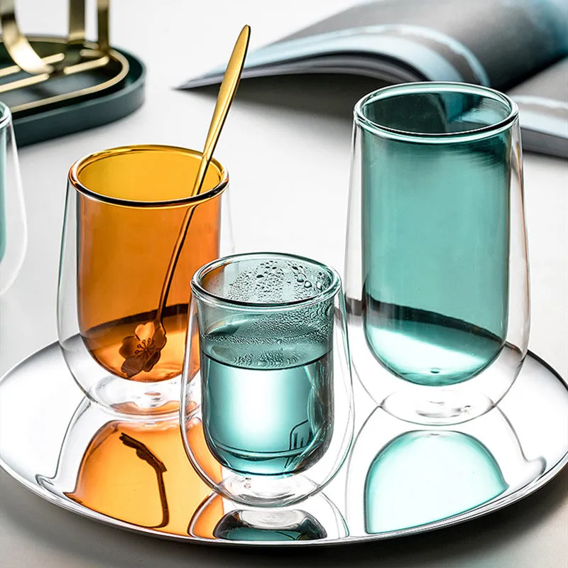Double Walled Drinking Glass