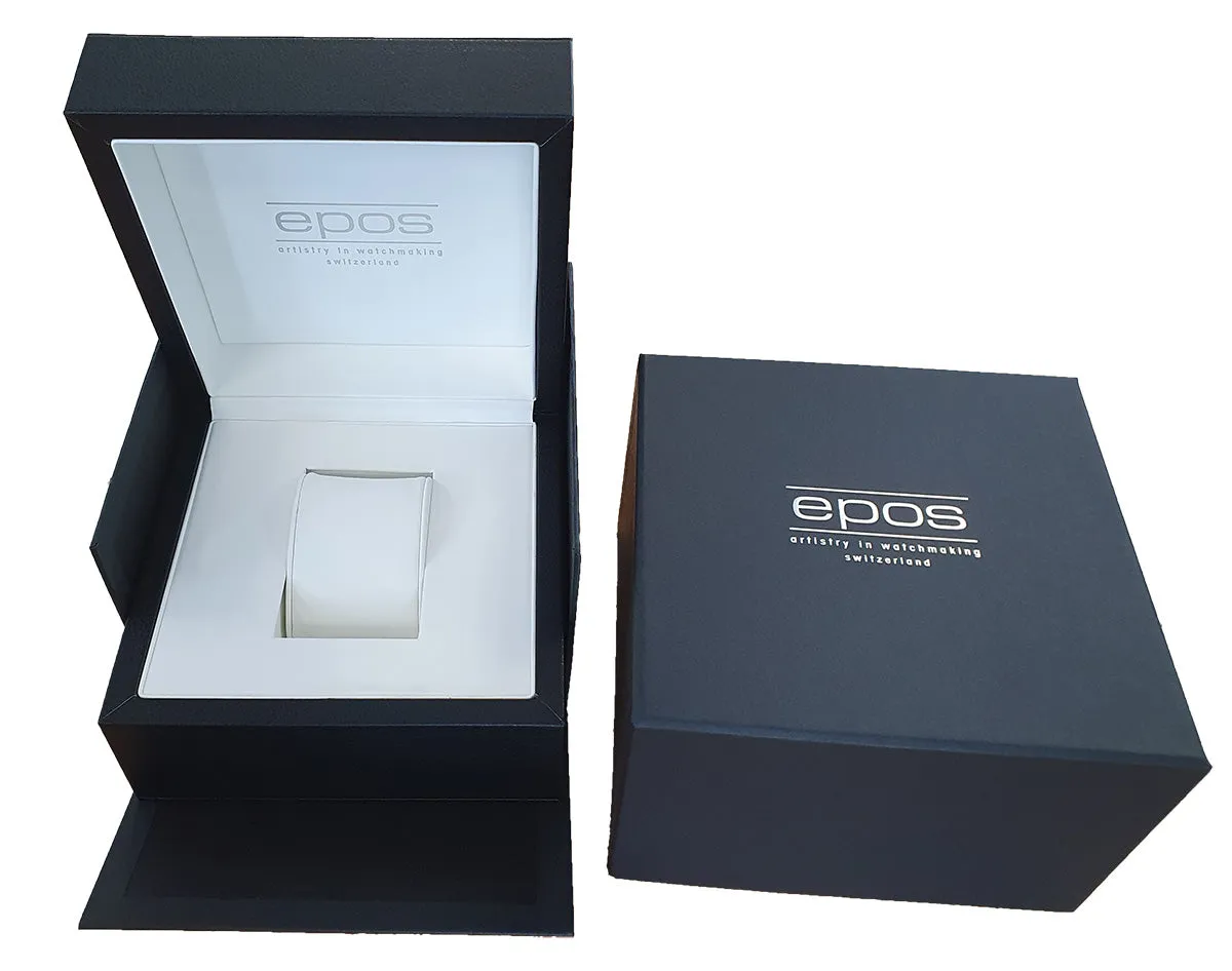 EPOS Artistry Sapphire Crystal Skeleton Hand-Wound Watch