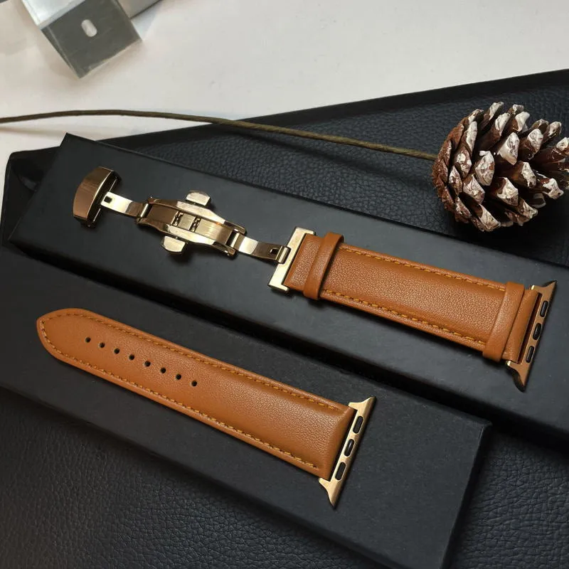 Genuine Leather Watchband Apple Watchs 44 | Leather Band Apple Watch Ultra - Genuine