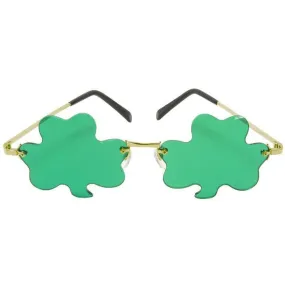 Green Lens Shamrock Sunglasses