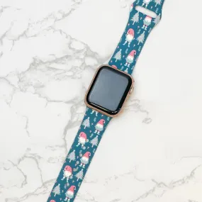 Holiday Gnome Silicone Smart Watch Band