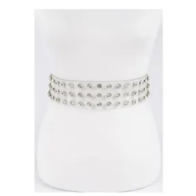 It’s All Clear Rhinestone Studded Clear Belt