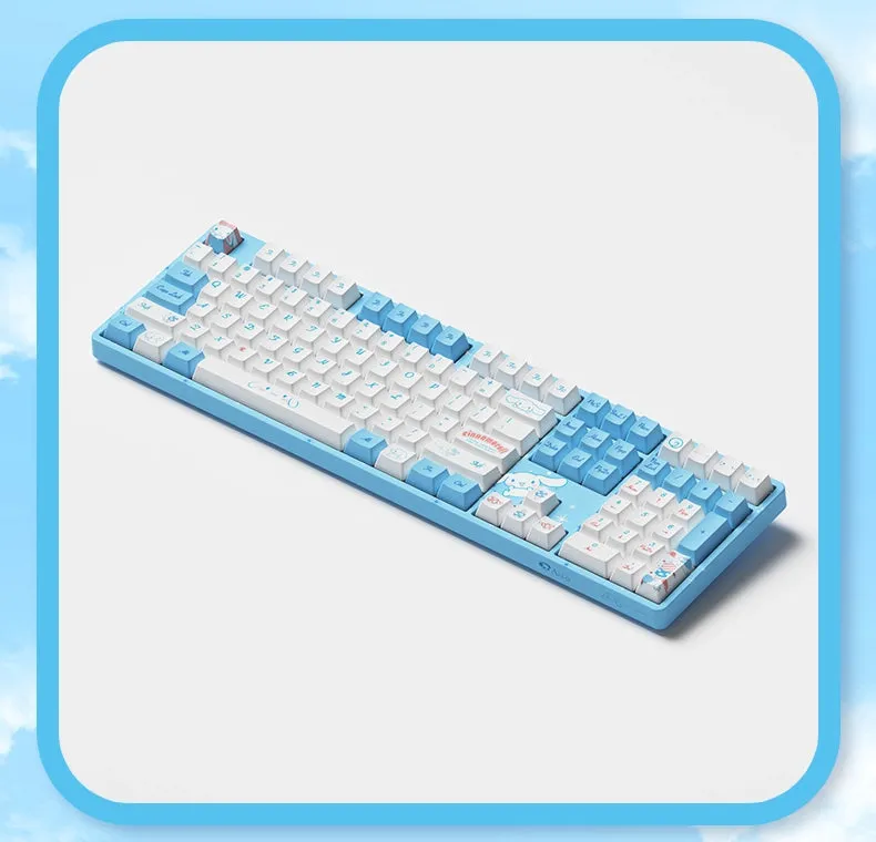 Kawaii Blue Cinnamoroll Co-Branded Mechanical Keyboard