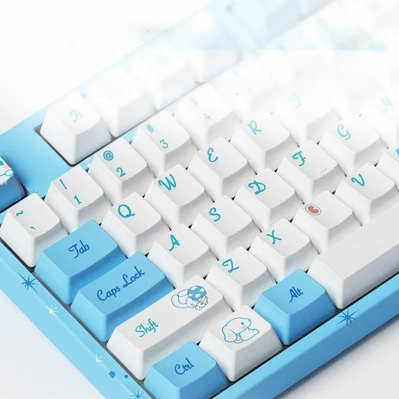Kawaii Blue Cinnamoroll Co-Branded Mechanical Keyboard