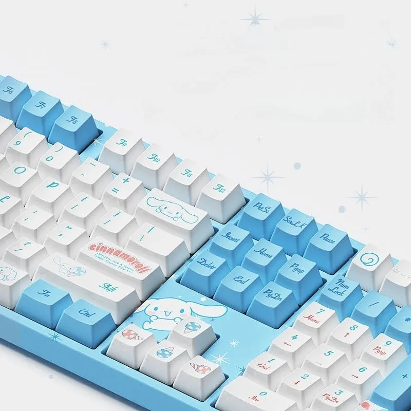 Kawaii Blue Cinnamoroll Co-Branded Mechanical Keyboard