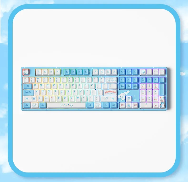 Kawaii Blue Cinnamoroll Co-Branded Mechanical Keyboard