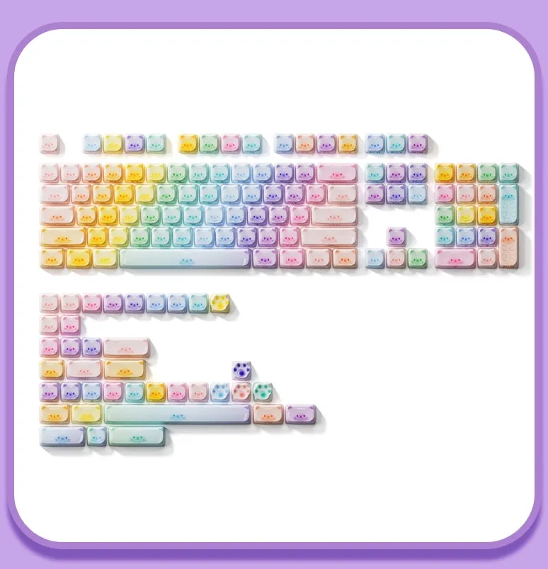 Kawaii Caitang Cat Mechanical Keyboard Keycap