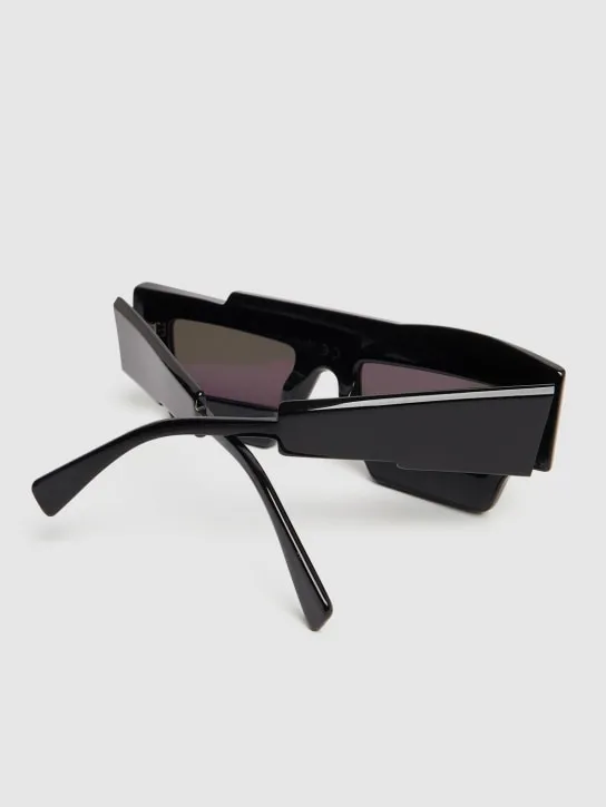Kuboraum Berlin   X12 square asymmetric acetate sunglasses 
