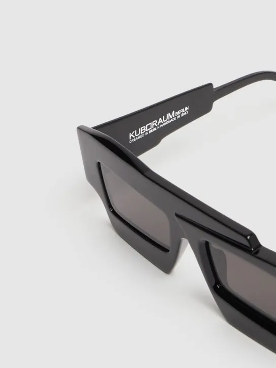 Kuboraum Berlin   X12 square asymmetric acetate sunglasses 
