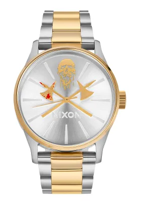 Gold and Silver Liquid Death Sentry - Enhanced E-Commerce Product Title