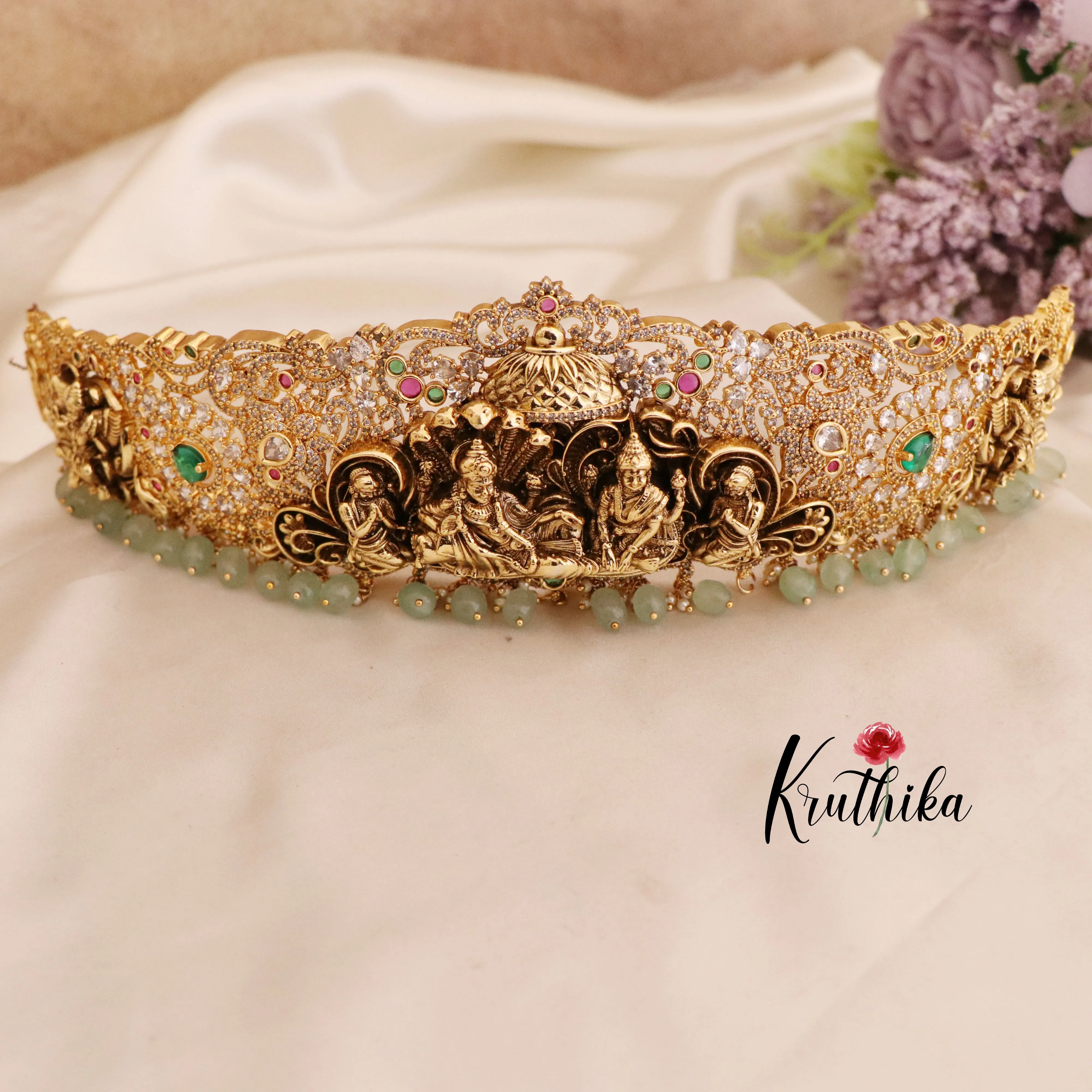 Lord Vishnu Sesha Sayana Hip belt vaddanam V213