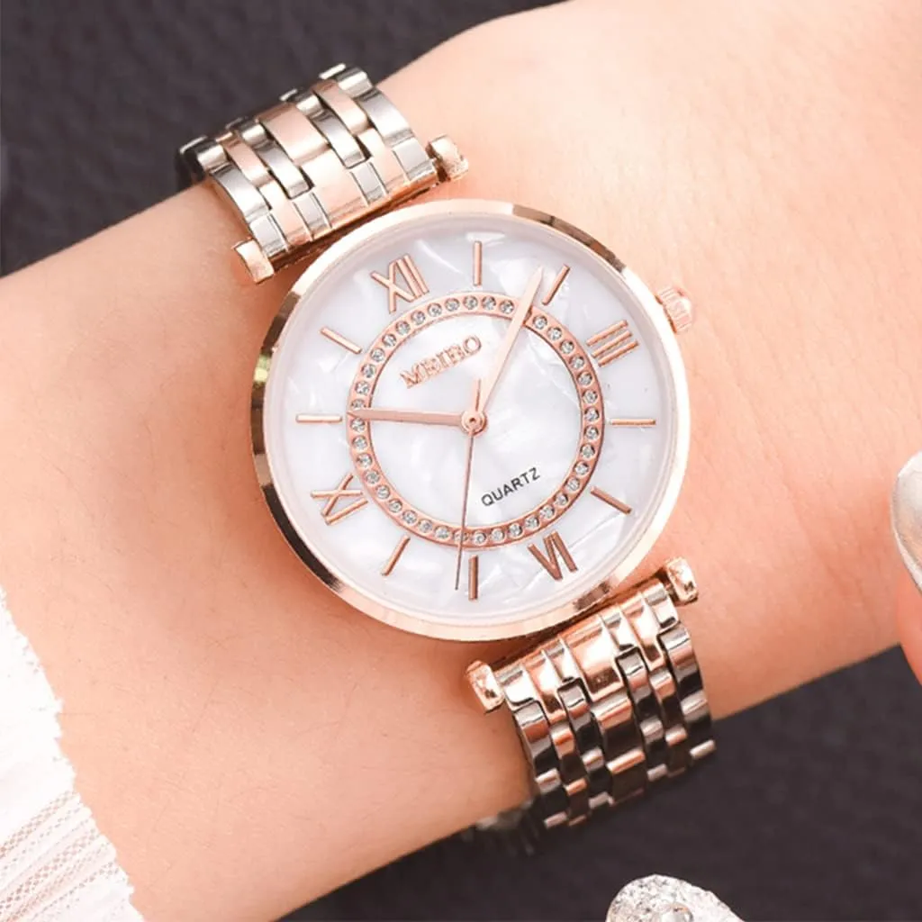 Luxury Womens Watch Gifts Rose Gold for Lady Female Elegant Wrist Watches Ladies Stylish Fashion Bracelet Watches
