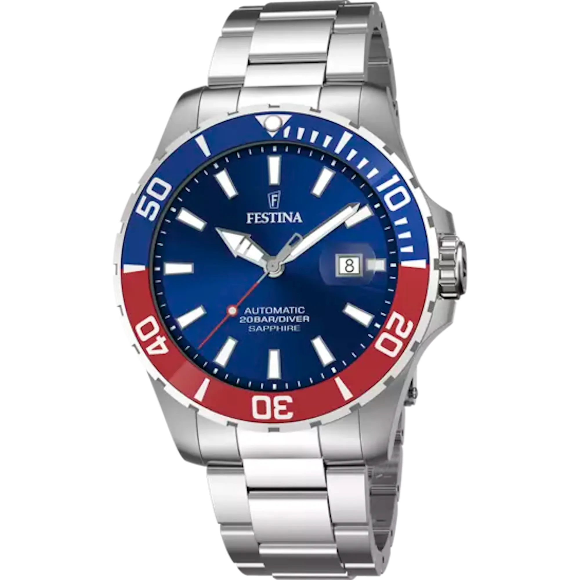 OROLOGIO FESTINA AUTOMATICO F20531/5 BLUE LUNETTA BLUE/ROSSA