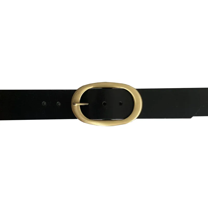Oval Classic - Black wAntique Brass