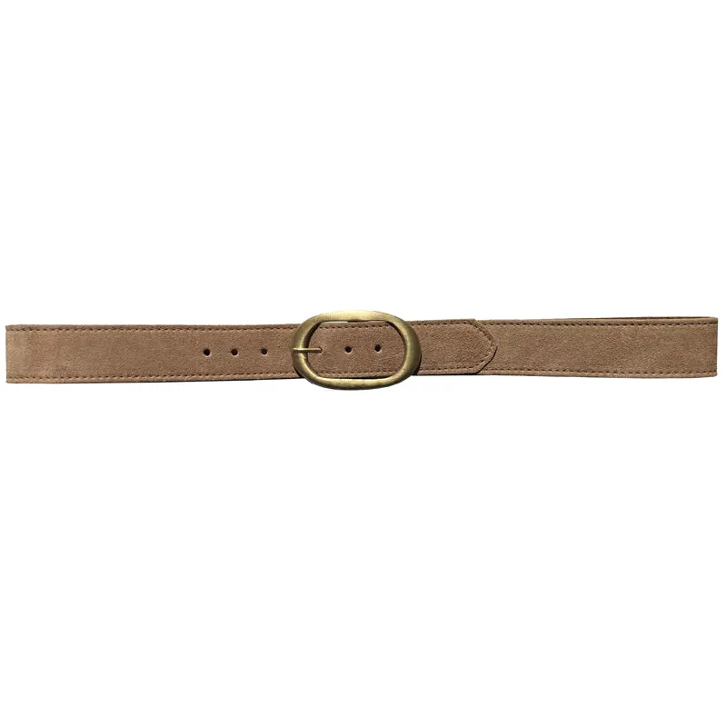 Oval Classic -Tan Suede
