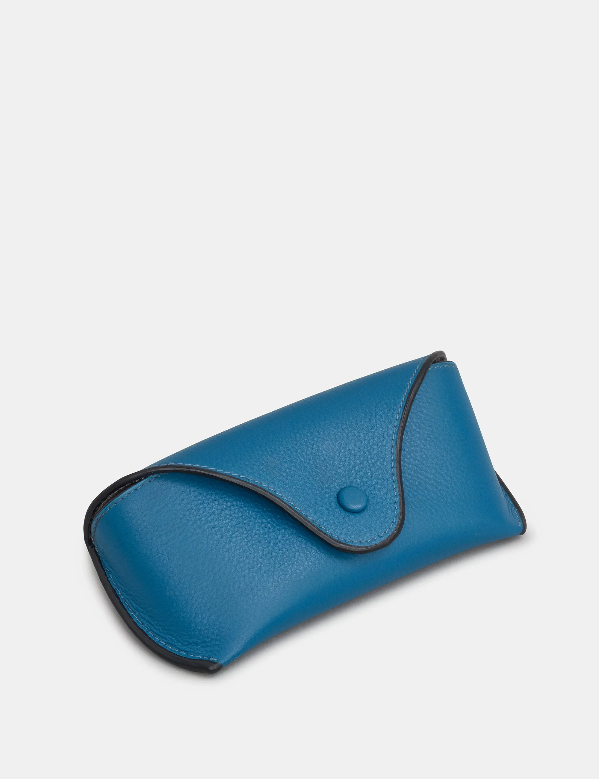 Petrol Blue Leather Atlantic Glasses Case