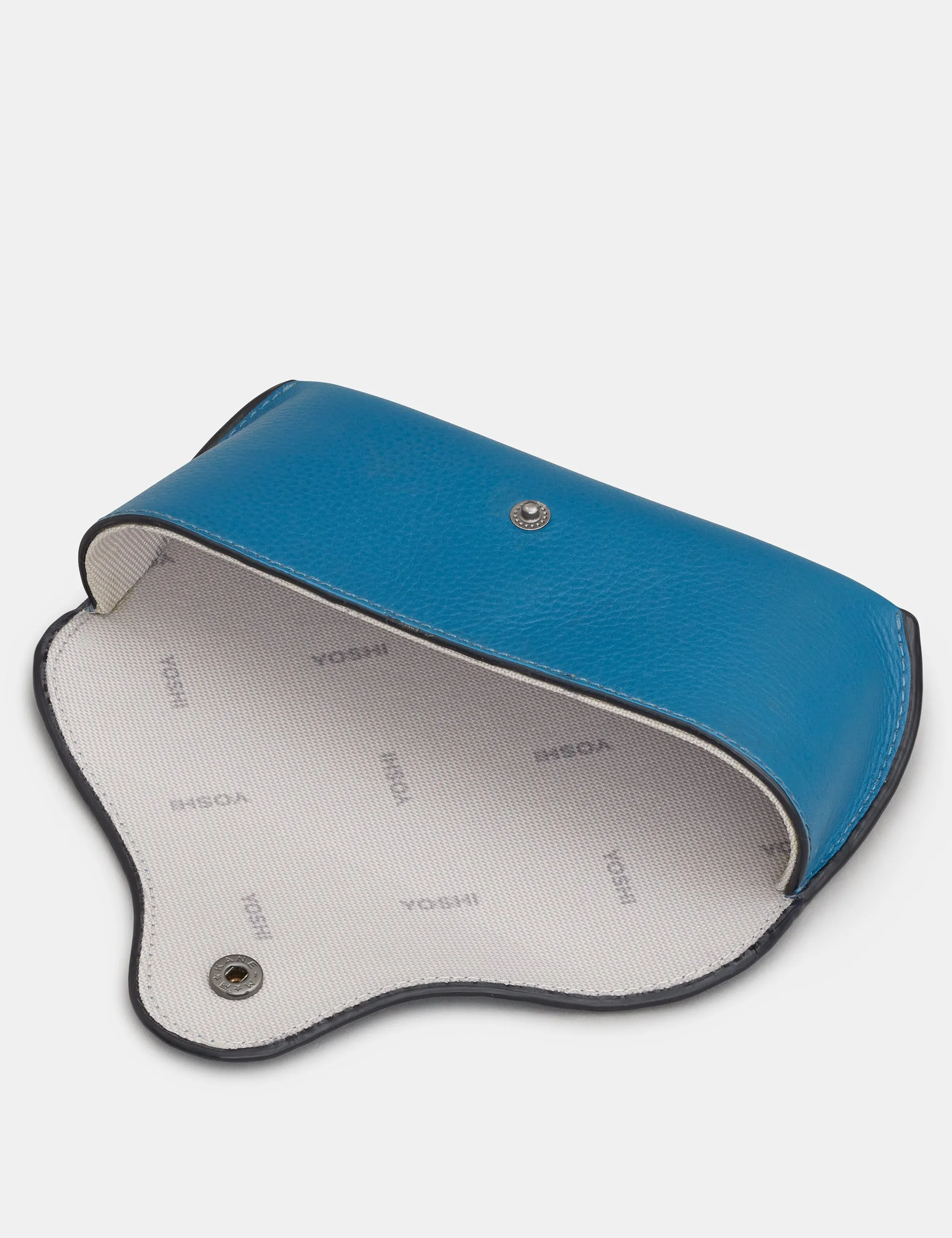 Petrol Blue Leather Atlantic Glasses Case