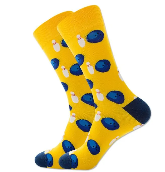 SF269 Yellow Bowling Socks