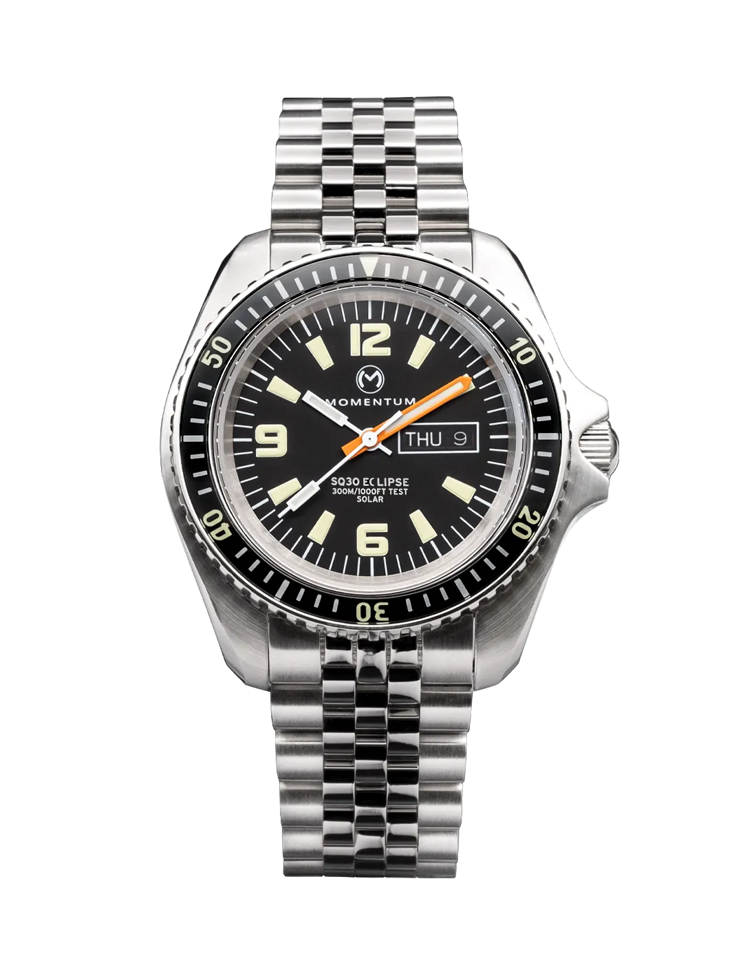 Eclipse SQ30 Solar Stainless Steel Watch [42mm]