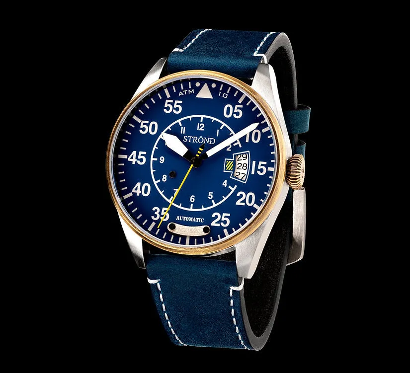 STROND DC-4 vintage automatic, royal blue dial