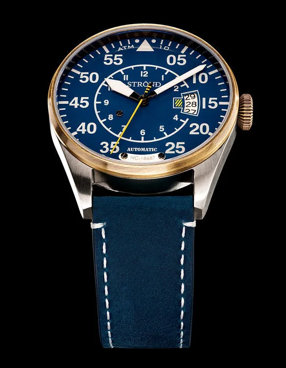 STROND DC-4 vintage automatic, royal blue dial
