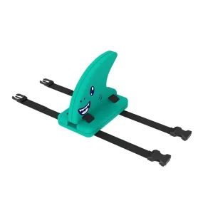 Swim Float with Back Strap for Kids Wearable Shark Fin Shaped Floats for Swimming Beginner Toddlers Children Girls Boys Pool Bubble Water Device Trainer Green