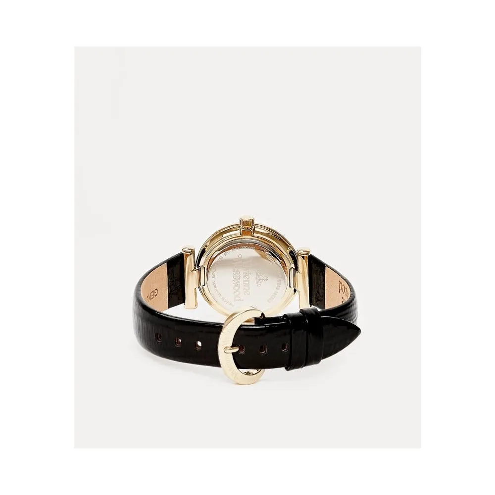 Trafalgar Ladies Watch - Black/Gold - VV108BKBK