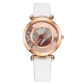 W217 White Gemstones Swan Collection Quartz Watch