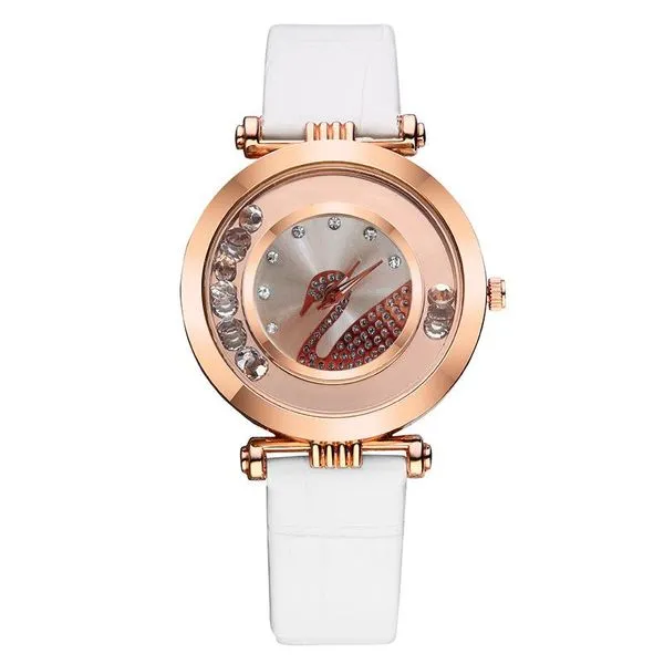 W217 White Gemstones Swan Collection Quartz Watch