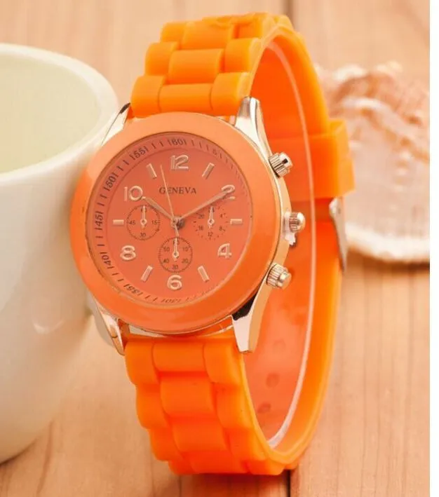 W333 Orange Silicone Collection Quartz Watch