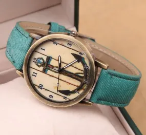 W363 Green Anchors Away Collection Quartz Watch