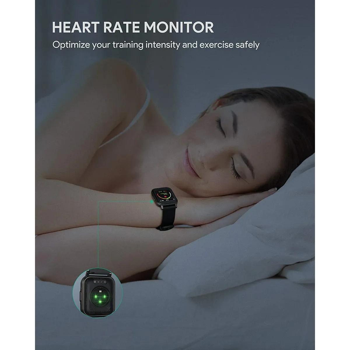Waterproof Smartwatch Fitness Tracker with 12 Activity Modes